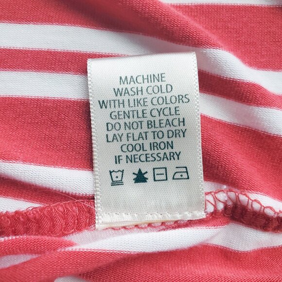 Max Studio Fit & Flare Candy Cane Red & White Stripe Deep V Neck Dress Size S - Picture 9 of 13